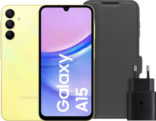 Samsung Galaxy A15 128GB Gelb 5G + Zubehörpaket Main Image