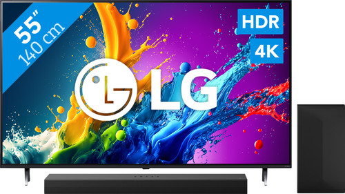 LG 55QNED80T6A (2024) + LG DS60T Main Image