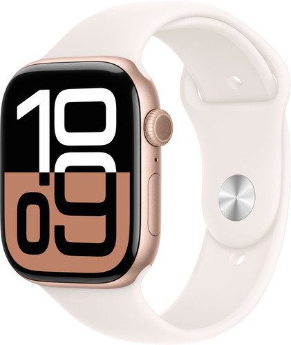 Apple Watch Series 10 46 mm Roségold Sportarmband M/L Main Image