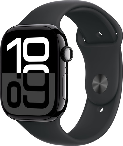 Apple Watch Series 10 4G 46 mm Schwarz Sportarmband M/L Main Image