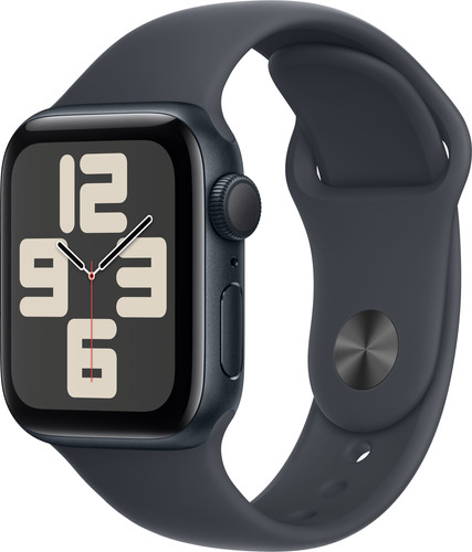 Apple Watch SE 2024 40 mm Mitternacht Sportarmband S/M Main Image