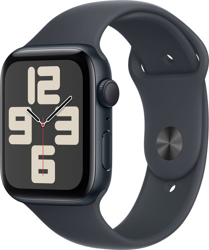 Apple Watch SE 2024 44 mm Mitternacht Sportarmband S/M Main Image