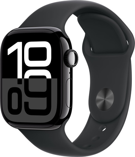 Apple Watch Series 10 4G 42 mm Schwarz Sportarmband M/L Main Image