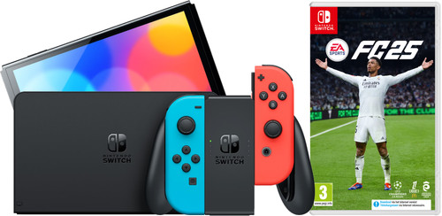 Nintendo Switch OLED Blau/Rot + EA Sports FC 25 Main Image