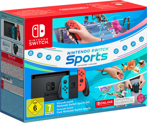 Nintendo Switch Lite Rot/Blau + Switch Sports + 12 Monate Nintendo Switch Online Main Image