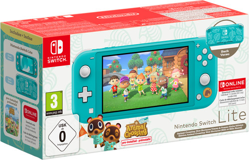 Nintendo Switch Lite Türkis + Animal Crossing + 12 Monate Nintendo Switch Online Main Image