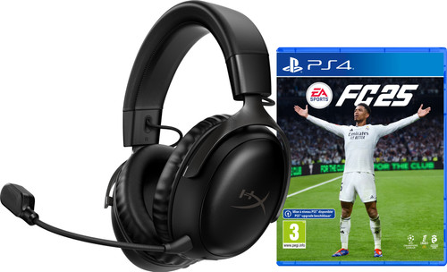 HyperX Cloud III Wireless Schwarz + EA Sports FC 25 PS4 Main Image