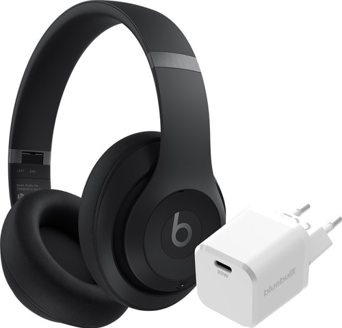 Beats Studio Pro Schwarz + BlueBuilt Power-Delivery-Ladegerät mit USB-C-Port 20 W Weiß Main Image