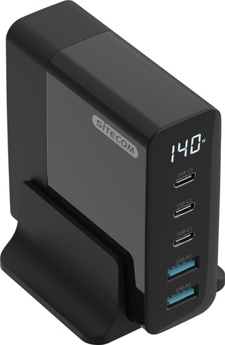 Sitecom 140 W Power Delivery Desktop-Ladegerät mit LED-Display Main Image