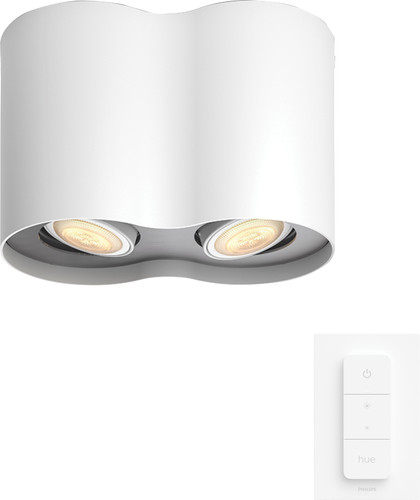 Philips Hue Pillar Aufbauspot White Ambiance - Weiß - 2 Spots + Dimmer Main Image