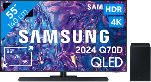 Samsung GQ55Q70D + Samsung HW-S710GD/ZG Main Image