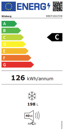 Wisberg WBCF102LFCW energielabel