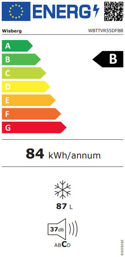 Wisberg WBTTVR55DFBB energielabel