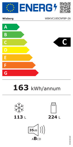 Wisberg WBKVC185CNFBP energy label