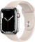 Apple Watch Series 7 4G 45mm Silver Stainless Steel Cream Sport Band