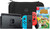 Nintendo Switch Rot/Blau + Animal Crossing New Horizons + Bluebuilt Travel Case