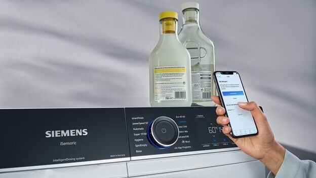 Siemens Waschmaschine mit HomeConnect App und Scan