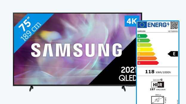 Energielabel 75 Zoll