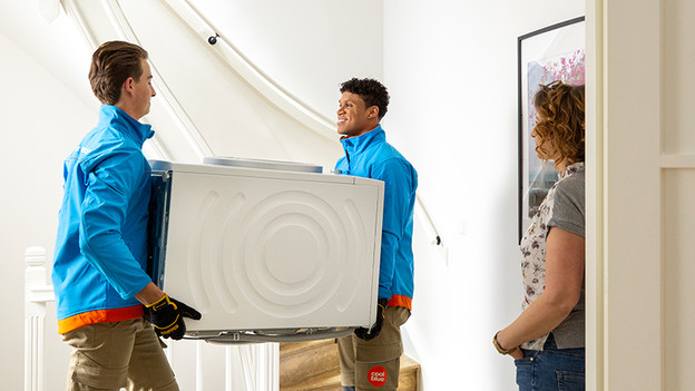 Waschmaschine anheben