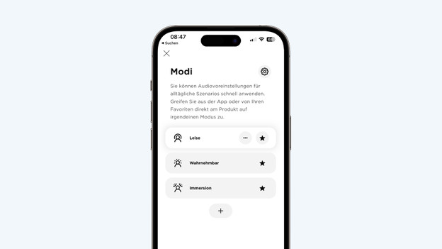 Noise Cancelling aktivieren Bose-App