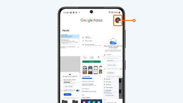 Google Fotos Smartphone Back-up