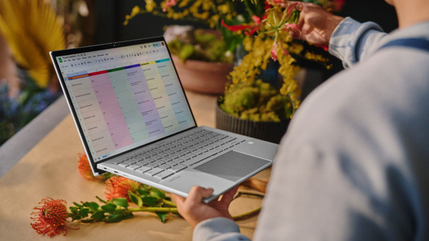 Multitasking on a Chromebook.