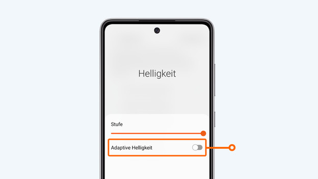 Schieberegler für die Helligkeit
