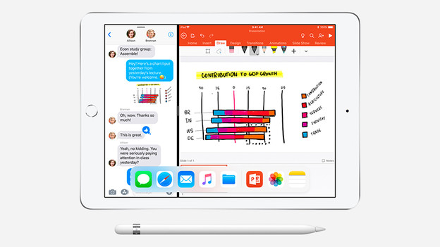 Apple iPad (2018): Verwende problemlos 2 Apps gleichzeitig