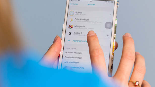 Tippe auf deine Fitbit