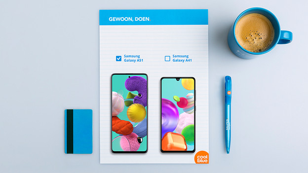 A51: large 6.5-inch screen