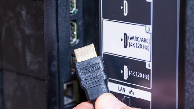 Connect the soundbar to the television