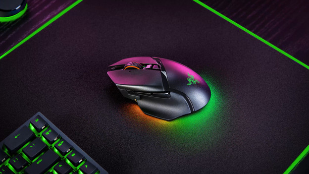 Gaming-Maus mit Daumenauflage