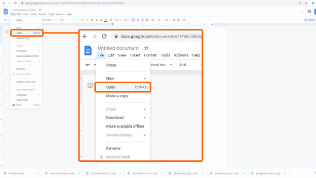 Open Microsoft Office files in Google Workspace.