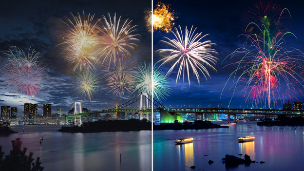 Realistisches Bild und satte Farben