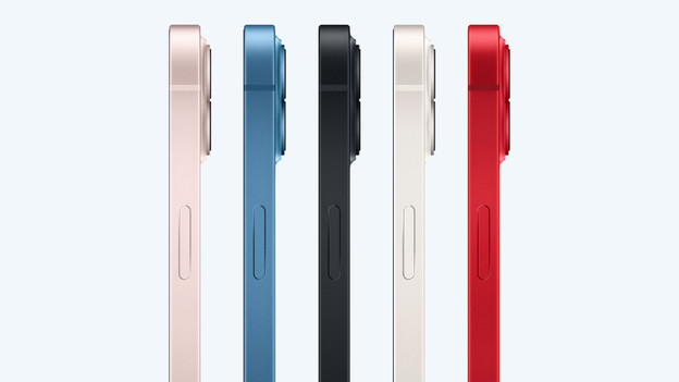 iPhone 13: glänzende Rückseite, bis zu 512 GB Speicherplatz