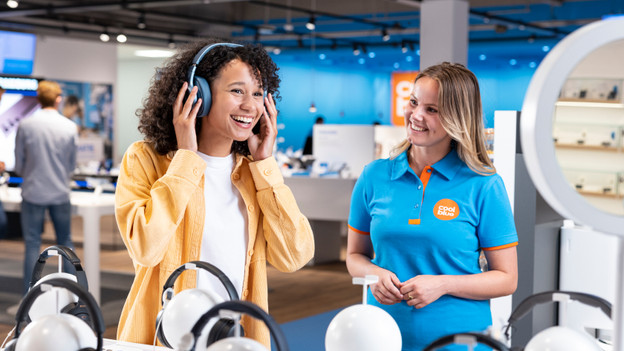 Kopfhörer im Store testen