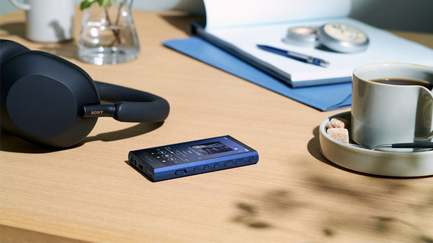 Ein MP3-Player in Händen