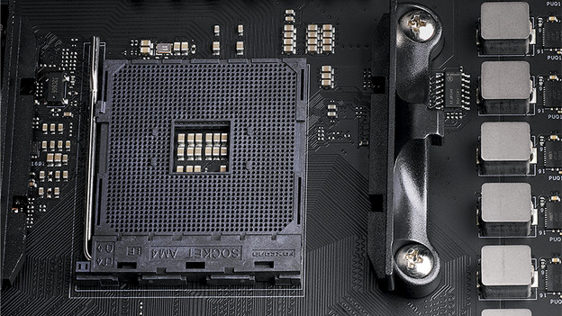 Sockel eines Motherboards