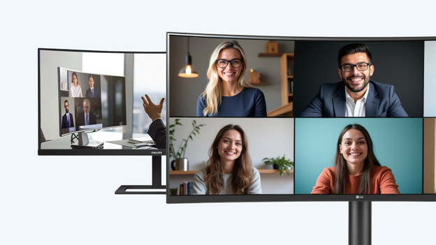 2 Curved PC Monitore