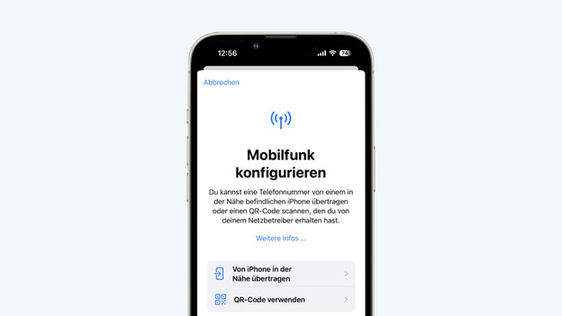 eSIM iPhone installieren