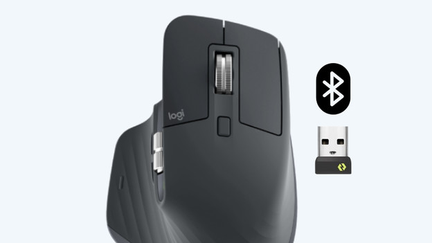 MX Master 3S: USB-A und Bluetooth