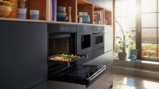 Essen auf einem Backblech