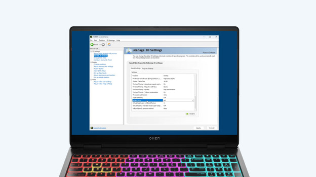 G-Sync Systemsteuerung