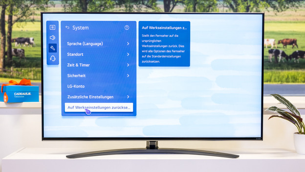 Auf die Anfangseinstellungen zurücksetzen