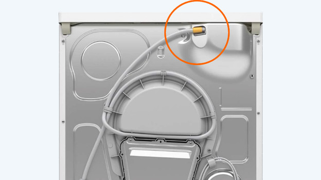 Miele Rückseite des Wäschetrockners