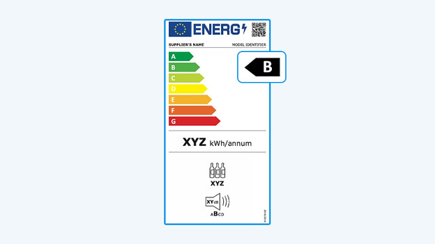 Weinkühler der Energieeffizienzklasse