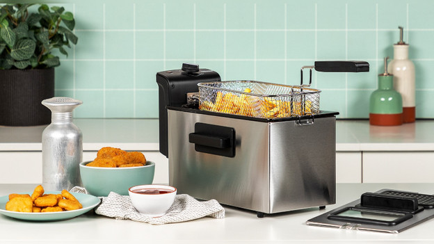 Deep fryer with fries