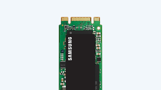 M.2 SATA SSD with the characteristic 2 keys