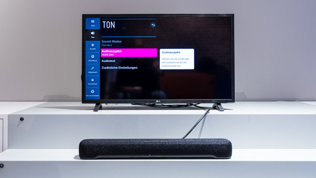 Toneinstellungen an einem LG Fernseher