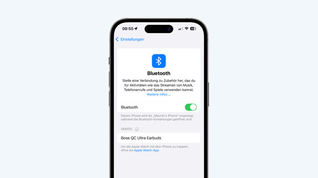 Handy in die Nähe halten